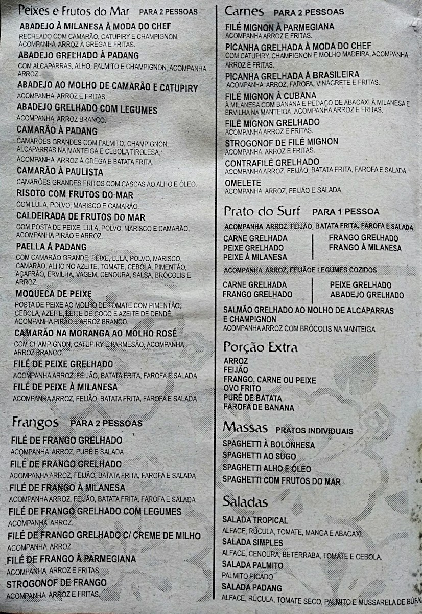 Padang Restaurante e Pizzaria Menu - Image 3
